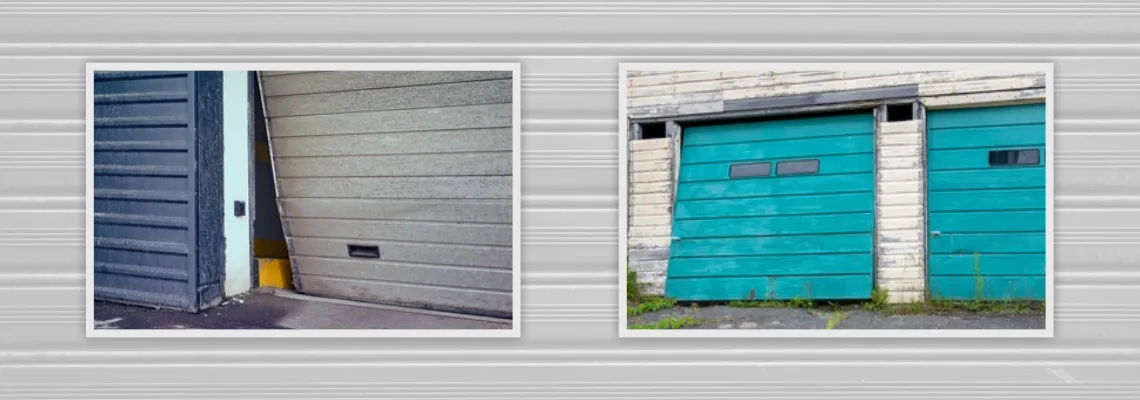 Crooked Aluminum Garage Door Repair in Bracebridge, Ontario